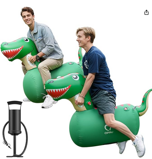 BOUNCYDINO™ — Giant Inflatable Ride-On T-Rex Hopper
